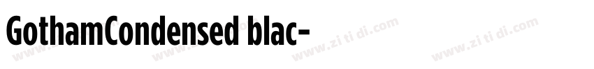 GothamCondensed blac字体转换